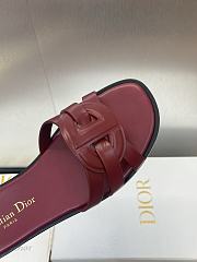 Kitlife Dior D-Club Sildes in Burgundy - 4
