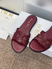 Kitlife Dior D-Club Sildes in Burgundy - 2