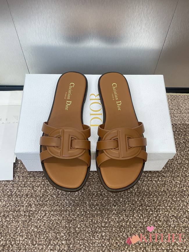 Kitlife Dior D-Club Sildes in Brown - 1
