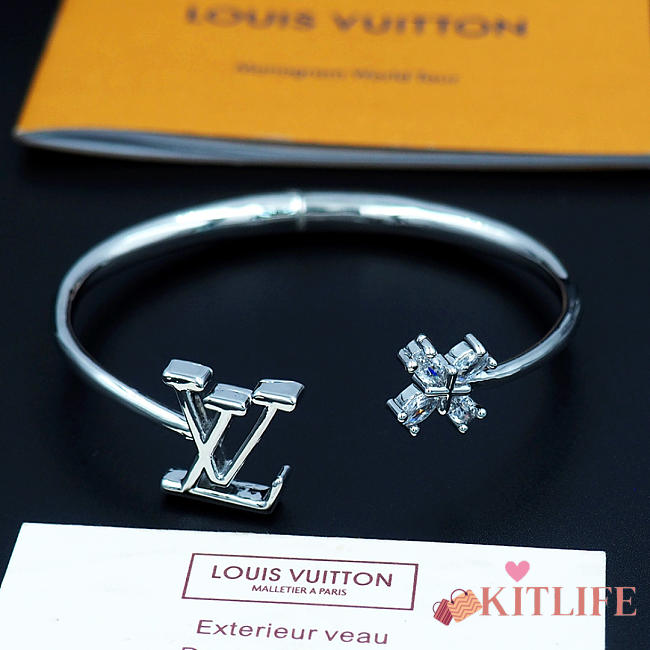 Kitlife Louis Vuitton lconic Flower Bracelet Silver - 1