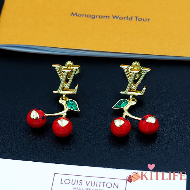 Kitlife Louis Vuitton x TM Cerise Earrings - 1