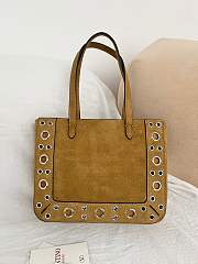Kitlife Valentino Garavani Nellcôte Mini Suede Shopping Bag Beige 21x16x5cm - 4