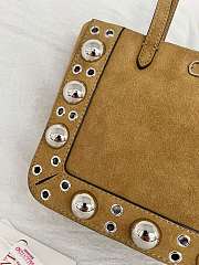 Kitlife Valentino Garavani Nellcôte Mini Suede Shopping Bag Beige 21x16x5cm - 2