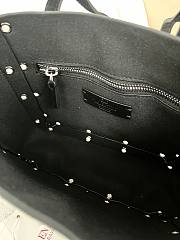 Kitlife Valentino Garavani Nellcôte Mini Suede Shopping Bag Black 21x16x5cm - 6