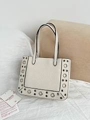 Kitlife Valentino Garavani Nellcôte Mini Shopping Bag White 21x16x5cm - 6