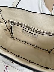 Kitlife Valentino Garavani Nellcôte Mini Shopping Bag White 21x16x5cm - 5
