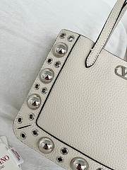 Kitlife Valentino Garavani Nellcôte Mini Shopping Bag White 21x16x5cm - 3