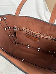 Kitlife Valentino Garavani Nellcôte Mini Shopping Bag Brown 21x16x5cm - 5