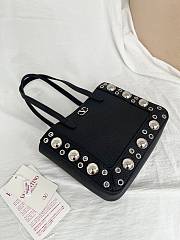 Kitlife Valentino Garavani Nellcôte Mini Shopping Bag Black 21x16x5cm - 4
