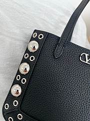 Kitlife Valentino Garavani Nellcôte Mini Shopping Bag Black 21x16x5cm - 2