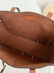 Kitlife Valentino Garavani Nellcôte Medium Shopping Bag In Brown Grainy Calfskin 40x30x13cm - 4