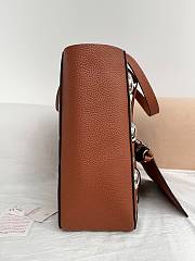 Kitlife Valentino Garavani Nellcôte Medium Shopping Bag In Brown Grainy Calfskin 40x30x13cm - 3
