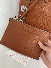 Kitlife Valentino Garavani Nellcôte Medium Shopping Bag In Brown Grainy Calfskin 40x30x13cm - 2