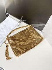 Kitlife Jimmy Choo Callie Clutch Gold 24x20x3.5cm - 6