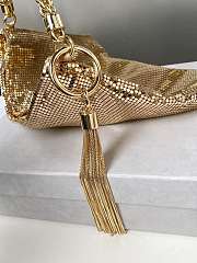 Kitlife Jimmy Choo Callie Clutch Gold 24x20x3.5cm - 4