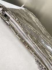 Kitlife Jimmy Choo Callie Clutch Silver & White 24x20x3.5cm - 4