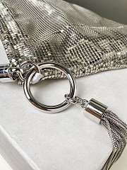 Kitlife Jimmy Choo Callie Clutch Silver & White 24x20x3.5cm - 3