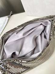 Kitlife Jimmy Choo Callie Clutch Silver & White 24x20x3.5cm - 2