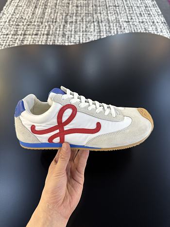 Kitlife Loewe Dexun Sports Shoes Beige, Blue & Red