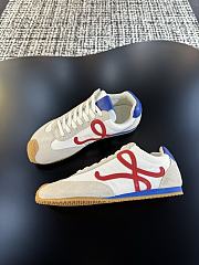 Kitlife Loewe Dexun Sports Shoes Beige, Blue & Red - 3