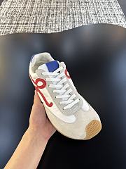 Kitlife Loewe Dexun Sports Shoes Beige, Blue & Red - 5