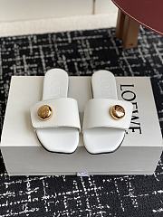 Kitlife Loewe 25SS Flat Slippers White - 1
