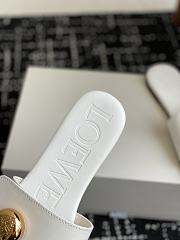 Kitlife Loewe 25SS Flat Slippers White - 4