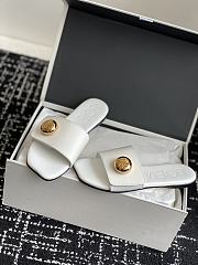 Kitlife Loewe 25SS Flat Slippers White - 3