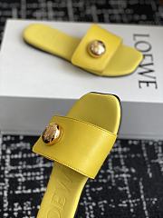 Kitlife Loewe 25SS Flat Slippers Yellow - 6