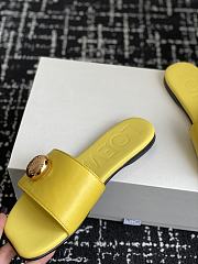 Kitlife Loewe 25SS Flat Slippers Yellow - 5