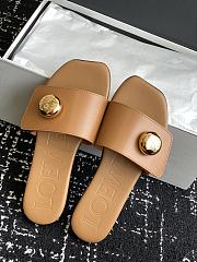 Kitlife Loewe 25SS Flat Slippers Brown - 2