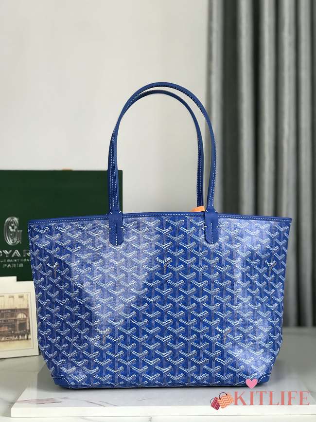 Kitlife Goyard Artois Bag PM Bag Black & Blue 41x23.5x13cm - 1