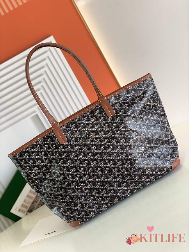 Kitlife Goyard Artois Bag PM Bag Brown & Black 41x23.5x13cm - 1