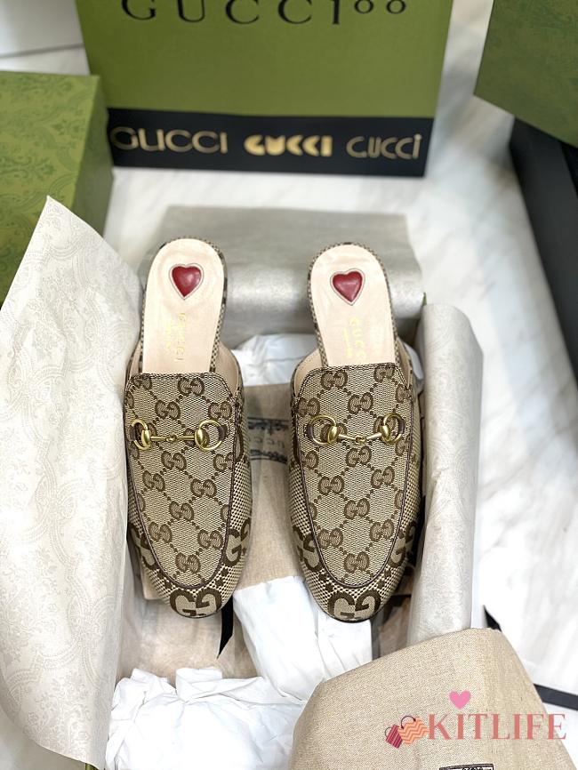 Kitlife Gucci GG Princetown Slippers Beige - 1