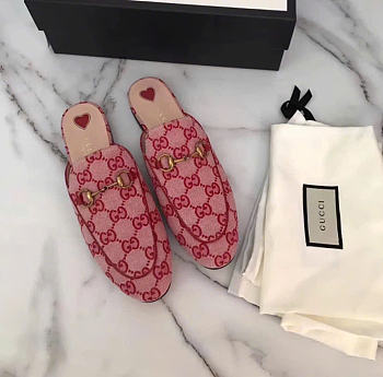 Kitlife Gucci GG Princetown Slippers Pink