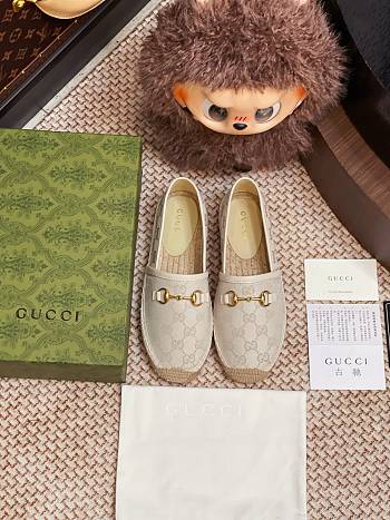 Kitlife Gucci Horsebit Espadrille Espadrille Shoes Cream
