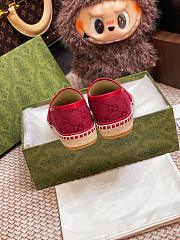 Kitlife Gucci Horsebit Espadrille Espadrille Shoes Red - 5
