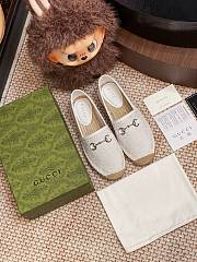Kitlife Gucci Horsebit Espadrille Espadrille Shoes White - 6