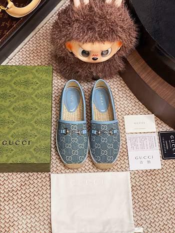 Kitlife Gucci Horsebit Espadrille Espadrille Shoes Blue
