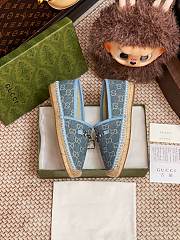 Kitlife Gucci Horsebit Espadrille Espadrille Shoes Blue - 6