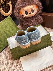 Kitlife Gucci Horsebit Espadrille Espadrille Shoes Blue - 5