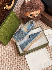 Kitlife Gucci Horsebit Espadrille Espadrille Shoes Blue - 2