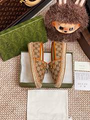 Kitlife Gucci Horsebit Espadrille Espadrille Shoes Beige & Brown - 6
