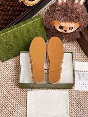 Kitlife Gucci Horsebit Espadrille Espadrille Shoes Beige & Brown - 5