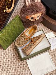 Kitlife Gucci Horsebit Espadrille Espadrille Shoes Beige & Brown - 4
