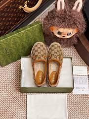 Kitlife Gucci Horsebit Espadrille Espadrille Shoes Beige & Brown - 2