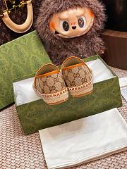Kitlife Gucci Horsebit Espadrille Espadrille Shoes Beige & Brown - 3