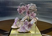 Kitlife Rene Caovilla Floriane Sandals Pink 95mm  - 6
