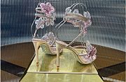 Kitlife Rene Caovilla Floriane Sandals Pink 95mm  - 4