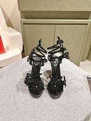 Kitlife Rene Caovilla Floriane Sandals Black 95mm - 1